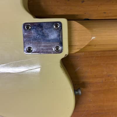 Used 1970s National Telecaster Copy Rosewood Fingerboard Vintage White image 8