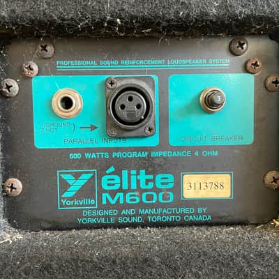 80s/90s Canadian Yorkville Elite Micron 600 2x10 & Horn - Crossover & Fuse Protected - Unloaded/Empty Cab image 5
