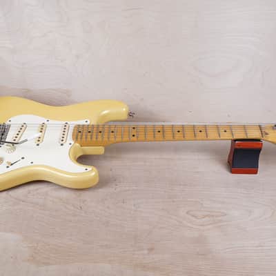 Fender Custom Edition ST57-140YM Yngwie Malmsteen Signature Stratocaster MIJ 1994 Pearl Yellow White Scalloped Japan Fujigen w/ OHSC image 3