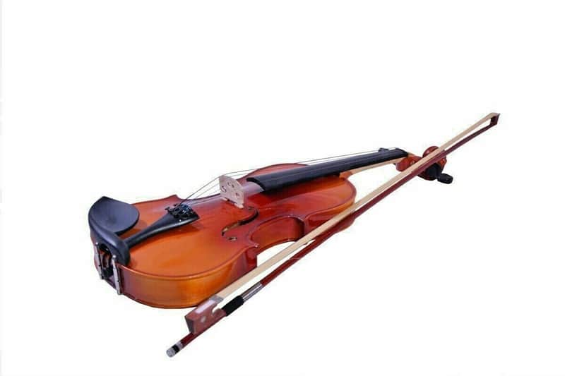Handmade Violin Top Combo (Hard Case, Bow,Rosin) 4/4 Full Size, Pine Wood Spruce Acoustic image 1