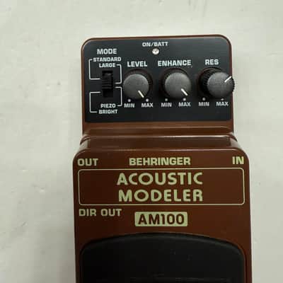 Behringer AM100 Acoustic Modeler Simulator Guitar Effect Pedal image 2