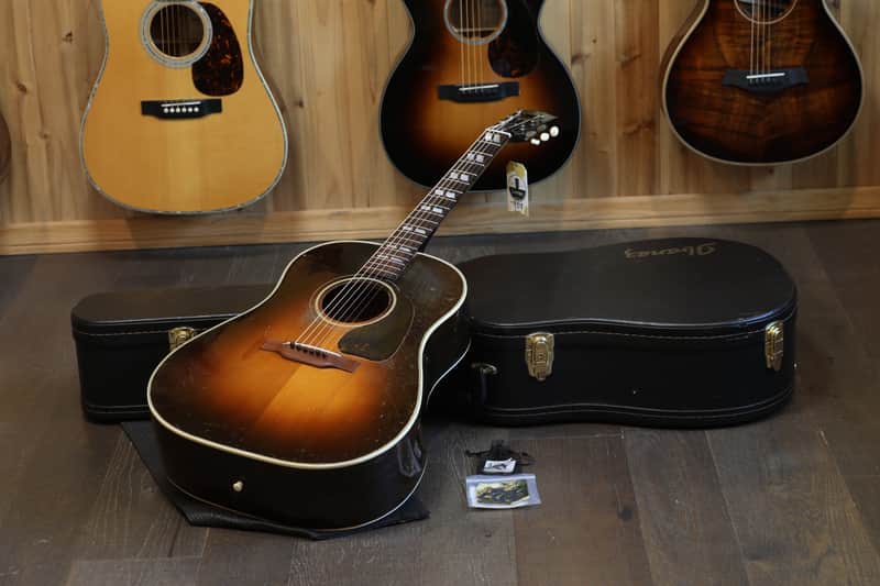 Vintage! 1943 Gibson Banner SJ Southern Jumbo w/ Truss Rod Acoustic Guitar Sunburst + HSC image 1
