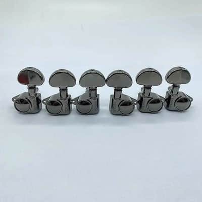 Grover 3x3 Black Nickel Guitar Tuning Pegs Machine Heads Keys image 3