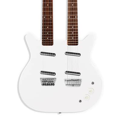 Danelectro Doubleneck (12-string + 6-string), White Pearl (New!) image 9