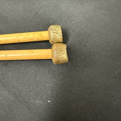 Mike Balter 9R, 5/8-Inch Brass Bell Mallets, Rattan Handles - GOOD image 3