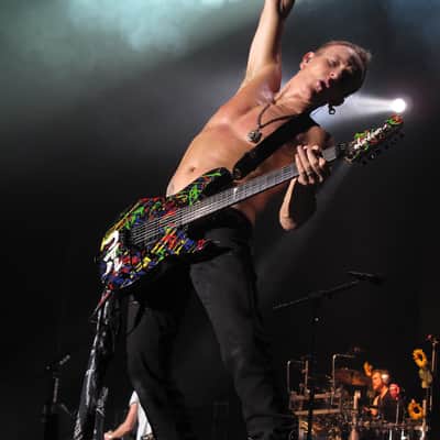 Jackson USA Custom Shop Def Leppard Tour Played Phil Collen Hand-Painted Splatter Signed Guitar PC1 image 3