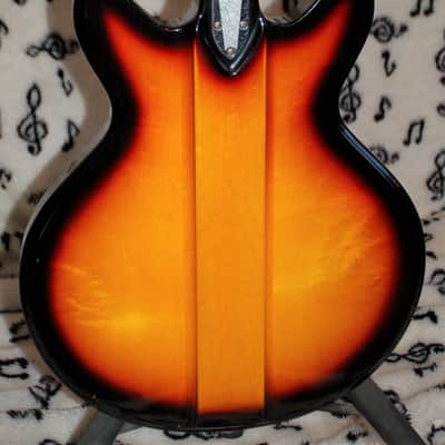 Fury Concord  L-S Jazz Series Thinline Electric Guitar 1974 image 4