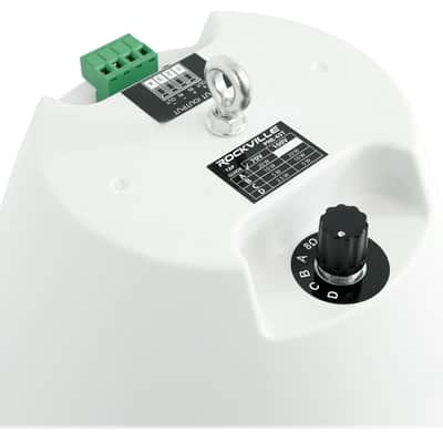 (6) Rockville PEN-65T White 6.5" 70V Commercial Hanging Pendant Speakers+Amp image 21