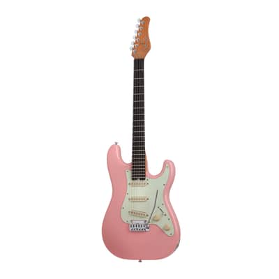 Schecter Nick Johnston Traditional Electric Guitar Atomic Coral with Hard Case image 2