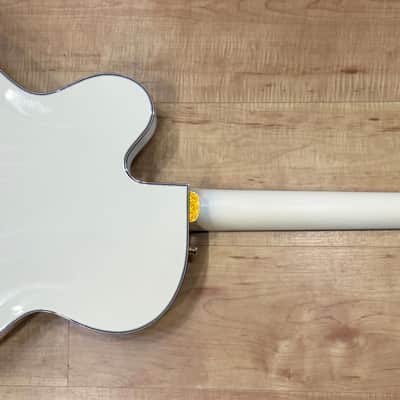 Gretsch G6136T-MGC Michael Guy Chislett Signature Falcon Hollow Body Guitar - Vintage White image 3
