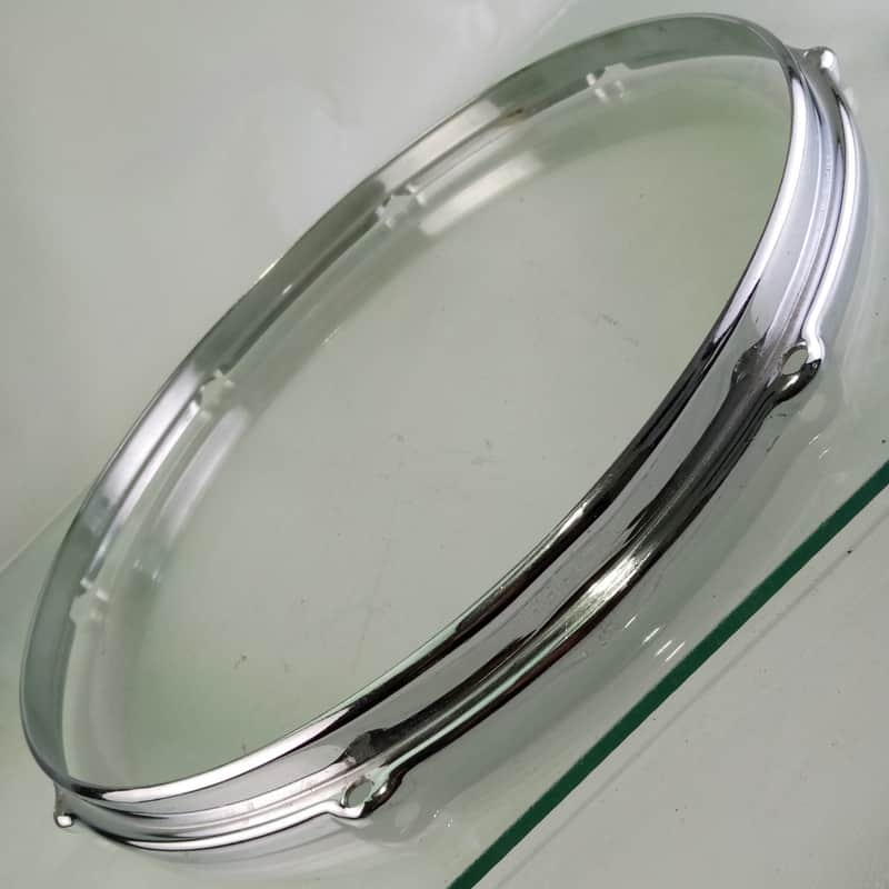 Slingerland 15" BRASS Stick-Saver Snare/Tom Drum Batter Rim/Hoop COB 8Lug Chrome image 1