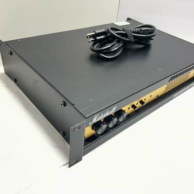 Marshall Valvestate Pro Power Amplifier 120/120 Stereo 2 Channel Watt Amp Valve Rack Mount Rackmount Billy Gibbons VTG Vintage Gold and Black image 2