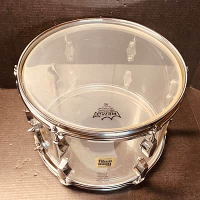Fibes Crystalite Acrylic Clear 13”x 9” Rack Tom 70’s - Clear image 4