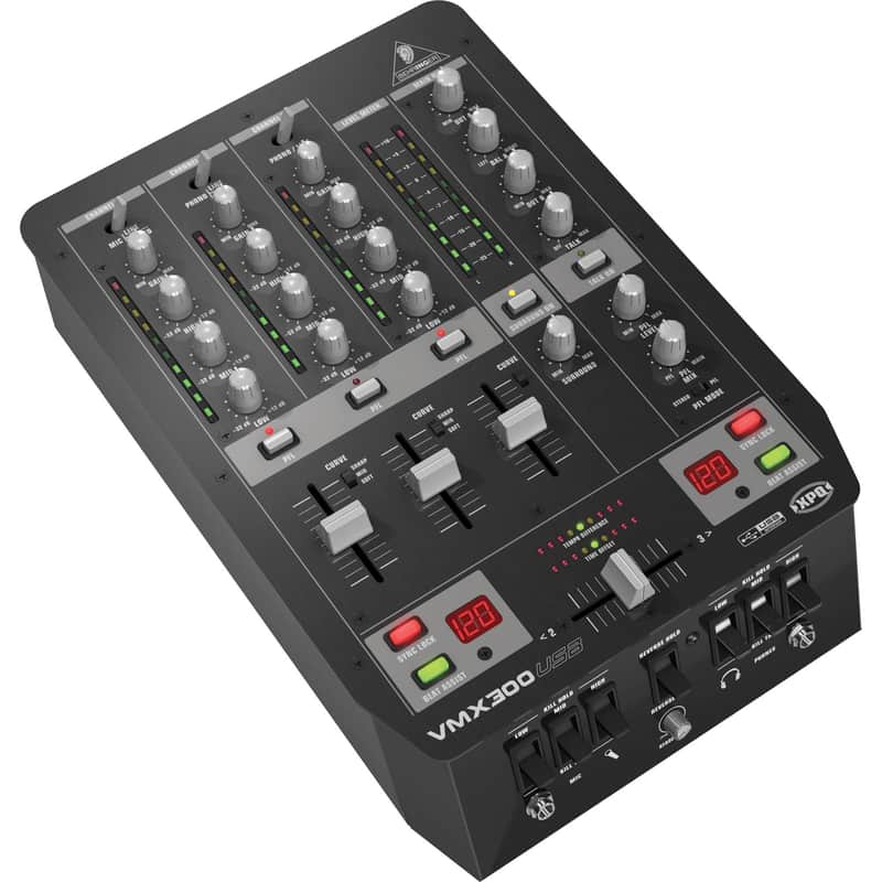 Behringer Pro Mixer VMX300USB 3-channel DJ Mixer | Reverb