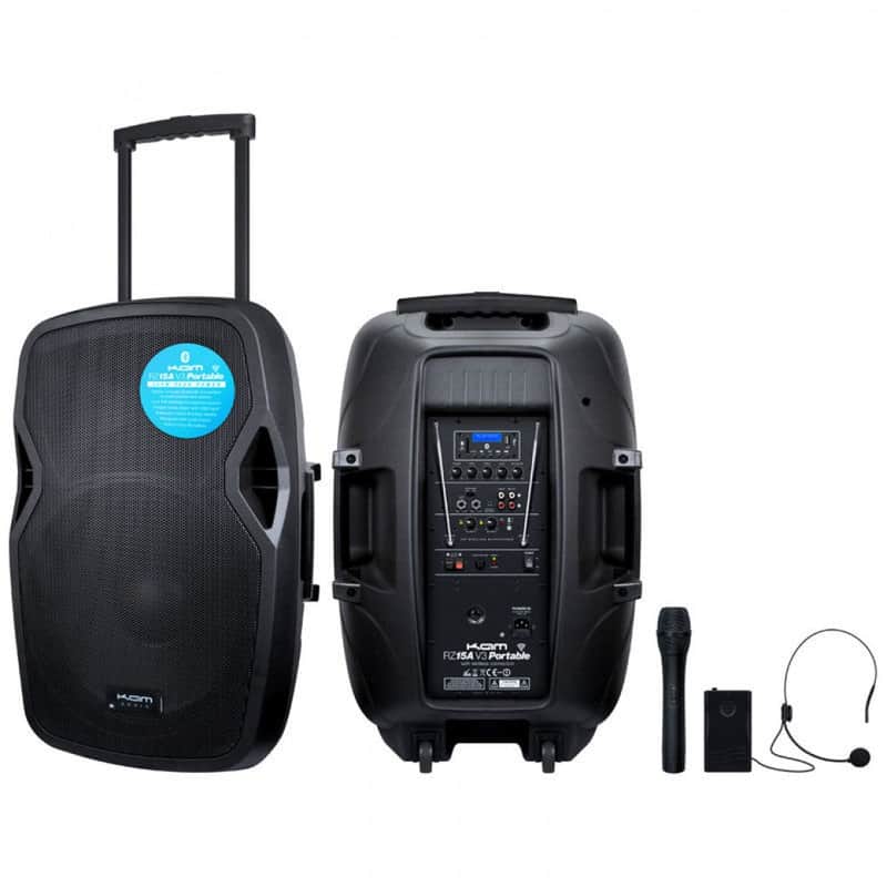 KAM Portable 15" Active Speaker with Bluetooth¸ ~ 1000w image 1