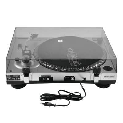 Omnitronic BD-1380 Belt-Drive USB DJ Turntable (silver) image 5