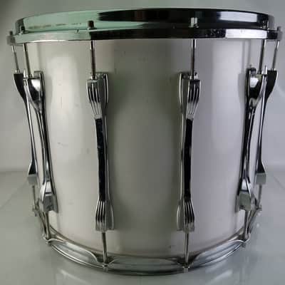 Ludwig 12x15"Marching Snare/Tom Drum White Cortex Wrap Vintage80s Blue/Olive B/O image 6