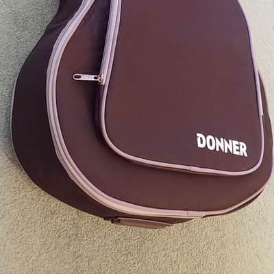 Donner DAF-410 Jumbo Acoustic Matte Orange w/Bag image 11