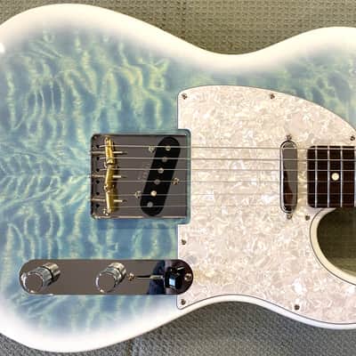 2024 Fender Collection MIJ Hybrid II Telecaster Limited Edition Gloss Larimar Finish Electric Guitar with Original Hardshell Case image 1