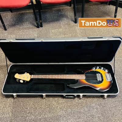Ernie Ball Music Man StingRay 4-string Electric Bass Guitar - Vintage Sunburst image 1