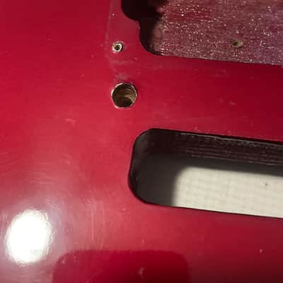 1985 Korean Kramer Striker 200st Candy Red Stratocaster Plywood Guitar Body Floyd Tremolo image 6