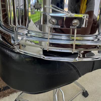 PowerTone 5x14" 8-Lug Brass Snare Drum with "Beavertail" Lugs image 6