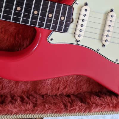 1962 Fender Stratocaster Fiesta Red '60s American Strat Electric Guitar image 4