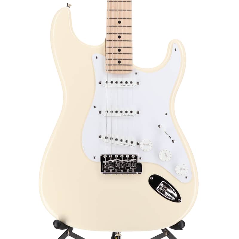 Fender Certified Pre-Owned Eric Clapton Stratocaster, Maple Fingerboard, Olympic White (R12) (00853) image 1