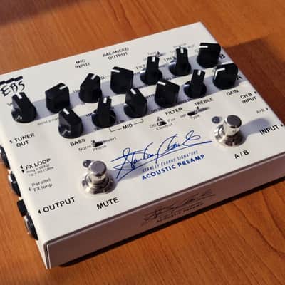 EBS Stanley Clark Signature Acoustic Preamp - White image 2