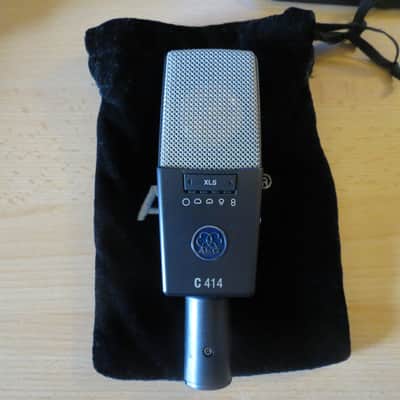 AKG C414 XLS Large Diaphragm Multipattern Condenser Microphone 2010s - Black image 1