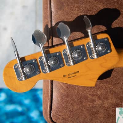 2017 Limited Edition Fender MIJ Traditional '60s Jazz Bass Reissue - Vintage Natural Finish - Pro Set Up w Perfect Frets/Action/Intonation! (JB-62) image 6