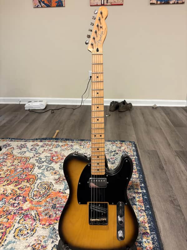 Fender Mexican Telecaster with Seymour Duncan Hot Rails and double humbler - Sunburst image 1