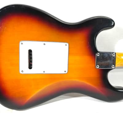 Awesomesauceguitars weirdo 14 string drone guitar with 8 pickups strat partscaster experimental noise guitar The Hot Mess 2025 - Sunburst image 12