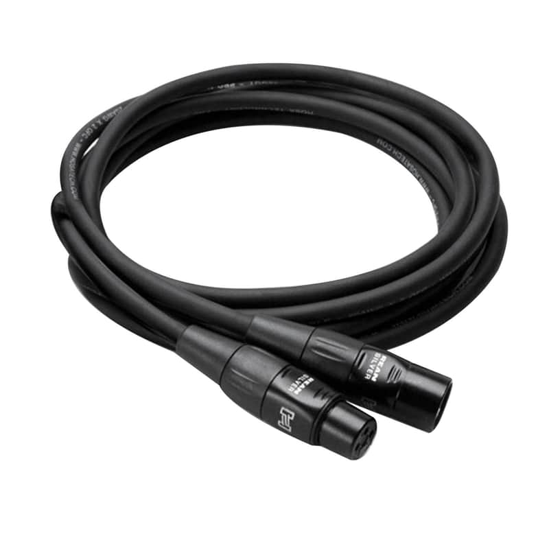 Hosa HMIC-010 REAN XLR3F to XLR3M Pro Mic Cable - 10' image 1