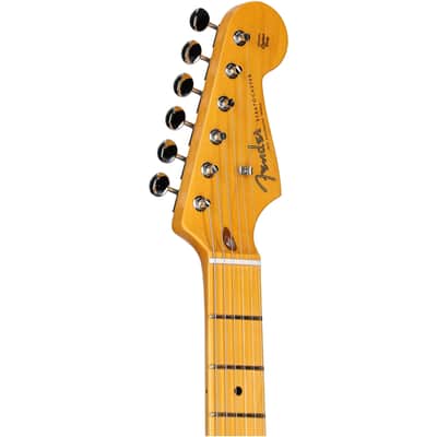 Fender Lincoln Brewster Signature Stratocaster Electric Guitar, Maple Fingerboard (with Case), Olympic White image 3