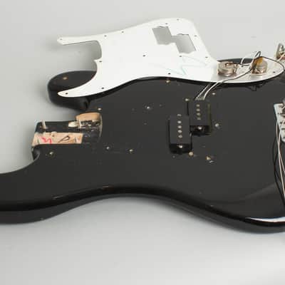 Fender  Precision Bass Solid Body Electric Bass Guitar (1975), ser. #647091, black tolex hard shell case. image 16