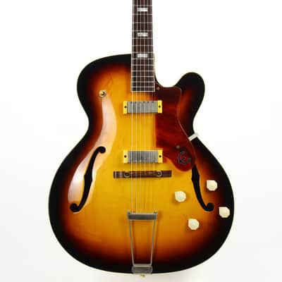 RARE 1958 Epiphone Gibson-Made Zephyr Regent Thinline E312T Electric - 2 New York Pickups, Cutaway image 6
