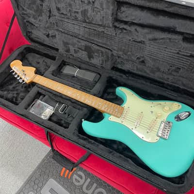 USA Custom Guitar Parts Caster S-Style Satin Sea Foam Green W/Case image 1