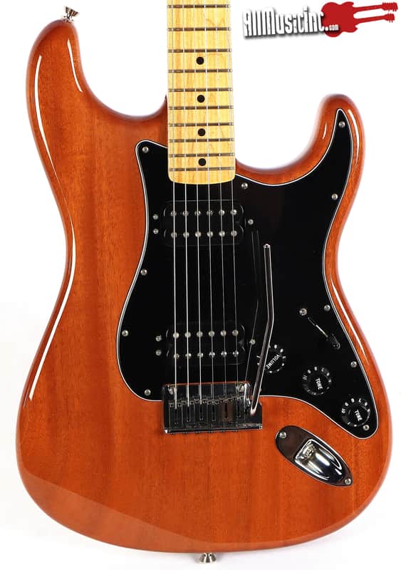 Fender MOD Shop Custom Stratocaster Strat Mahogany Electric Guitar w/ OHSC