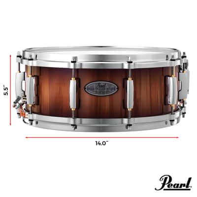 Pearl 14x5.5" Brian Frasier Moore Signature Snare Drum | 12 Ply | Gum Maple Wood | Authorized Dealer image 4