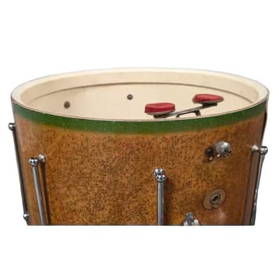 Used Ludwig & Ludwig Marching Snare Drum Gold Sparkle 16x12 - Very Good image 11