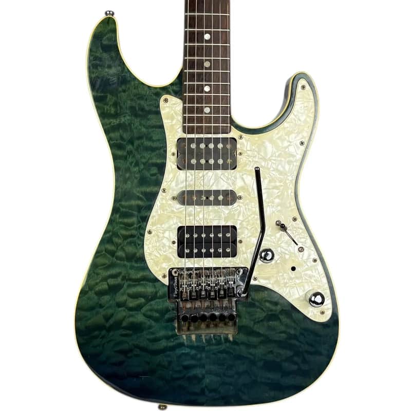 Schecter SD-2-22改 キルトトップ グリーン Schecter Japan SD-2-22