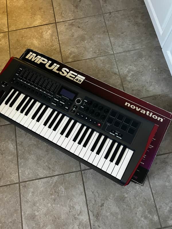 Novation Impulse 49 MIDI Keyboard Controller Gray image 1