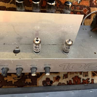 Vintage 1970s Carlsbro 100 Top *Partridge Transformers* Guitar Amplifier Head image 14