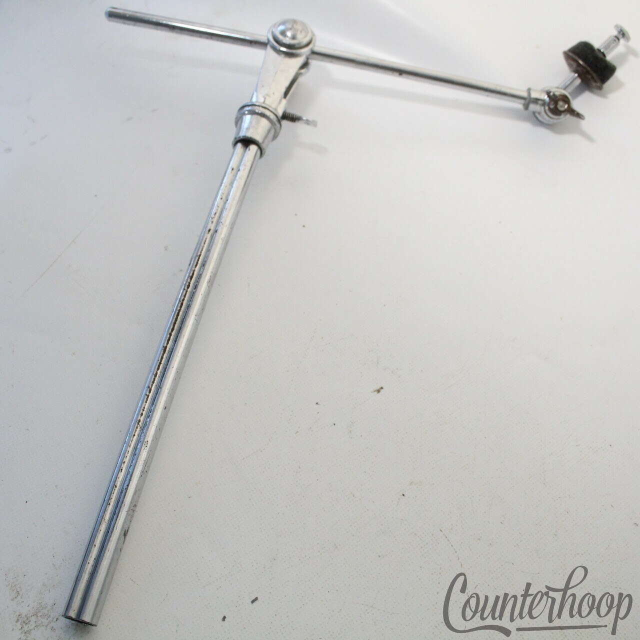Premier Straight Cymbal Arm Bass Drum Tube Disappearing Boom Rod Vintage 60s UK — main photograph