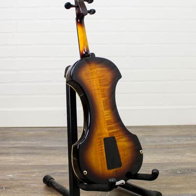Preowned Fender FV-3 Deluxe Electric Violin - Flamed Maple Sunburst w/ Bows & OHSC image 4