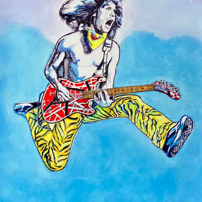 Eddie Van Halen "JUMP" 16X20 Inks On Paper image 1