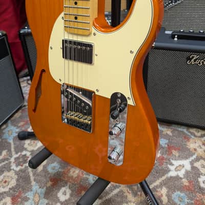 G&L Tribute Series ASAT Classic Bluesboy Semi-Hollow with Maple Fretboard 2026 - Clear Orange image 9