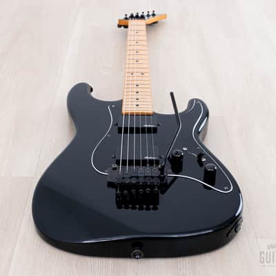 1988 Charvel by Jackson 1A2H Superstrat Black HH w/ Locking Tremolo, Japan image 11