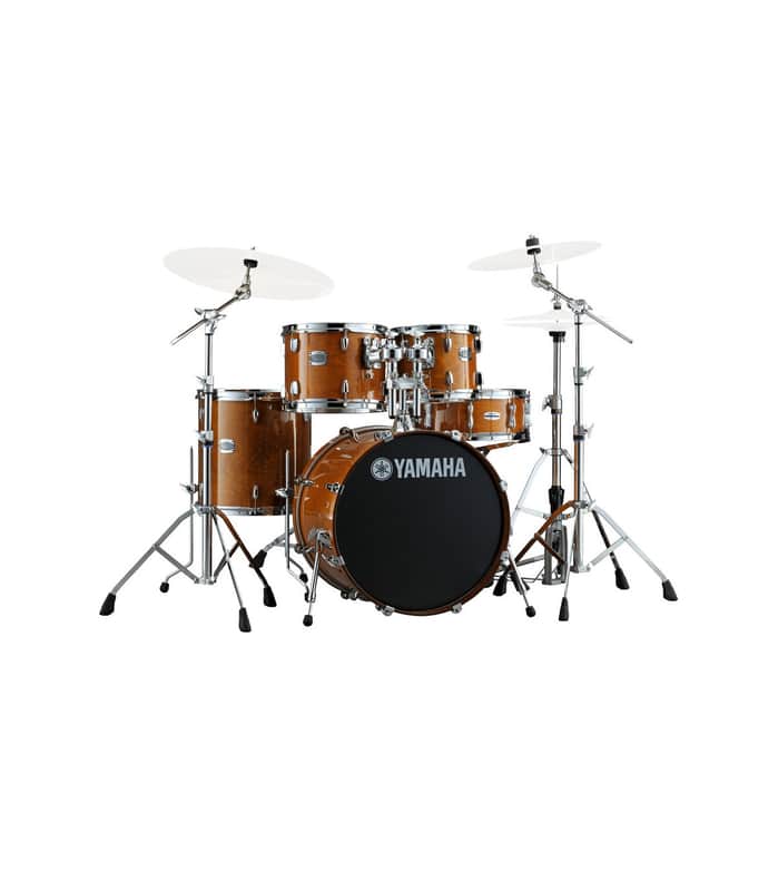 Yamaha STAGE CUSTOM 5PC 10 12 14ft SD 20TH 14 HONEY AMBER HW680W image 1